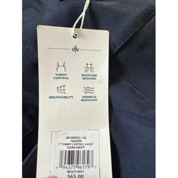 Walter Hagen Women's Sculpt 7'' Tummy Control Shaper Shorts- Navy Size XS - Picture 13 of 13